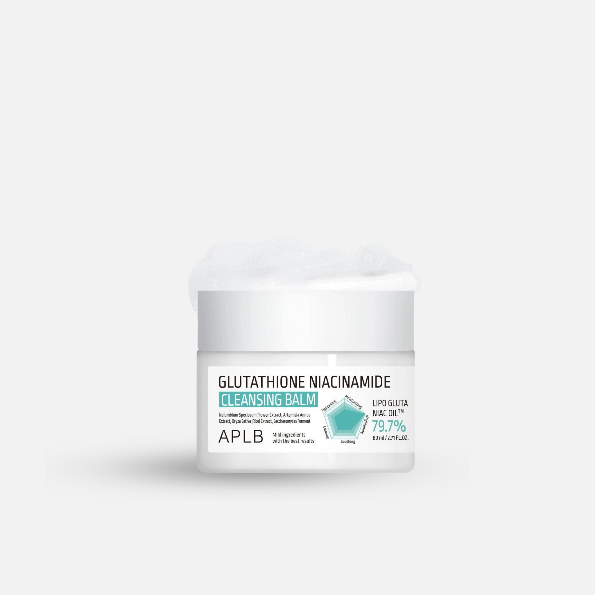 glutathione niacinamide cleansing balm  Contains Hippophae Rhamnoides Fruit Extract for skin glow and better skin tone APLB - Glutathione Niacinamide Cleansing