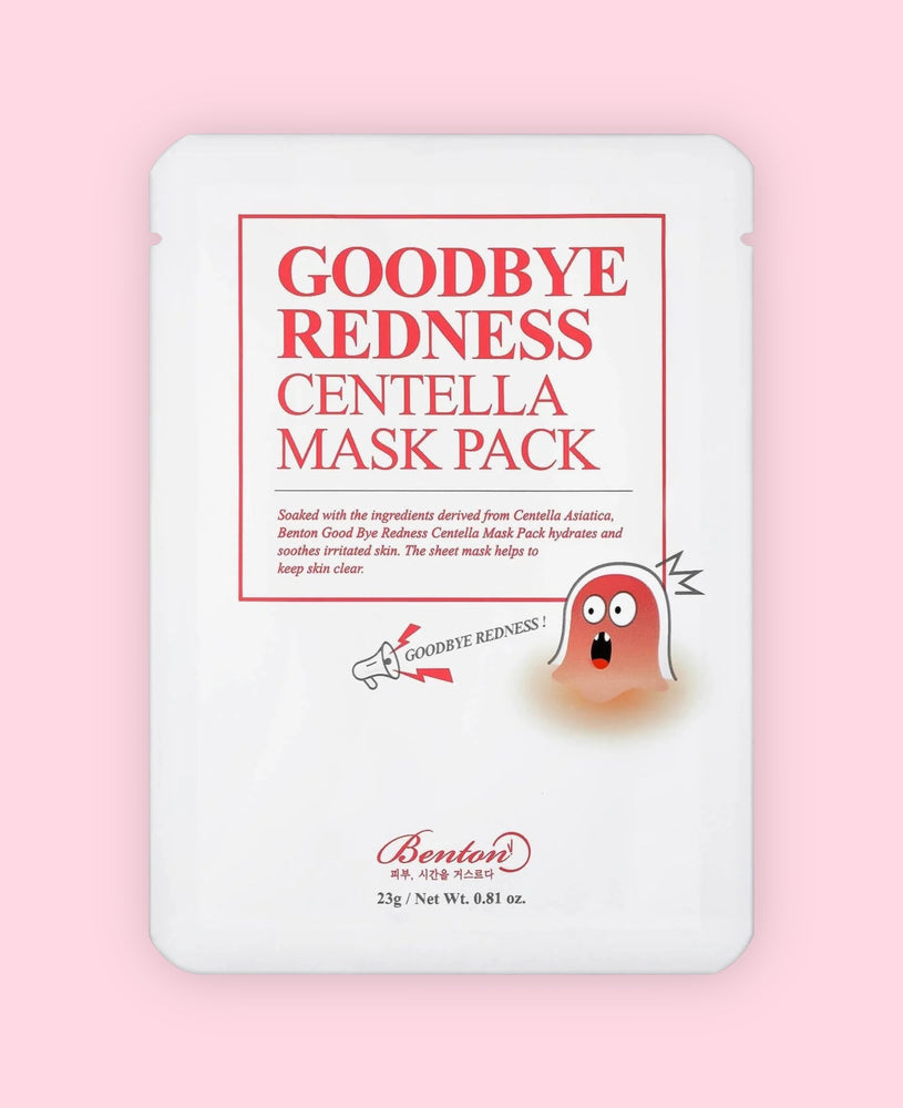 BENTON Goodbye Redness Centella One-Pack Sheet Mask Lengbox K-Beauty