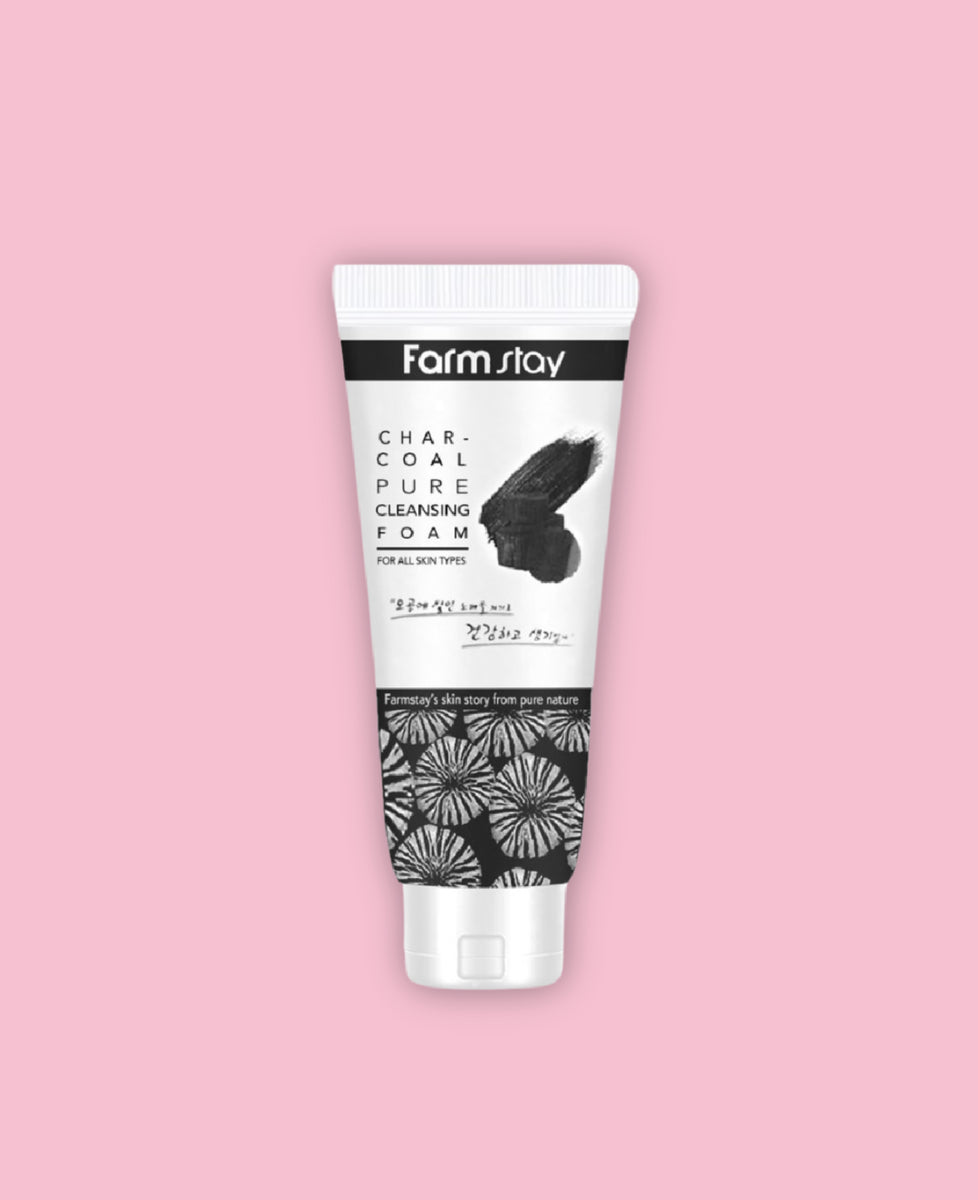 FARMSTAY Charcoal Pure Cleansing Foam 180ml – Lengbox