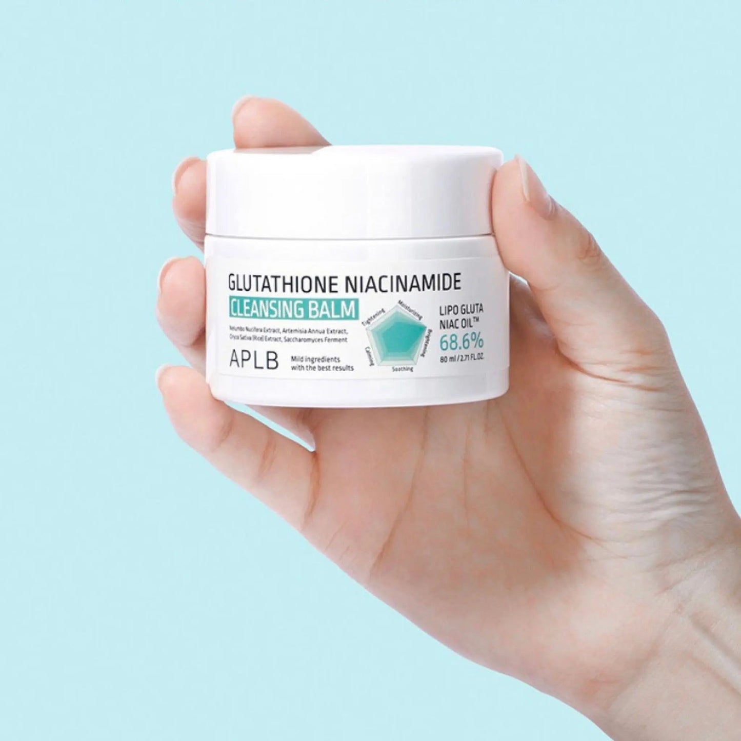 APLB Glutathione Niacinamide Cleansing Balm 80 ml | Brightening & Pore-Refining Double Cleanse