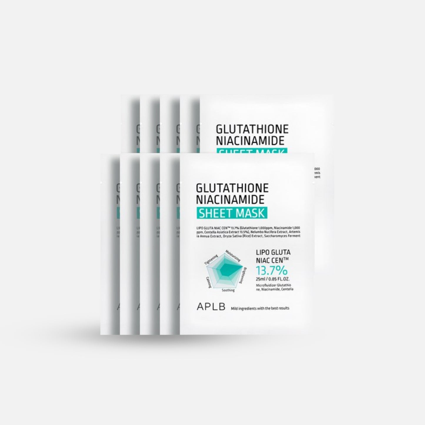 APLB Glutathione Niacinamide Sheet Mask | Brightening Korean Sheet Mask