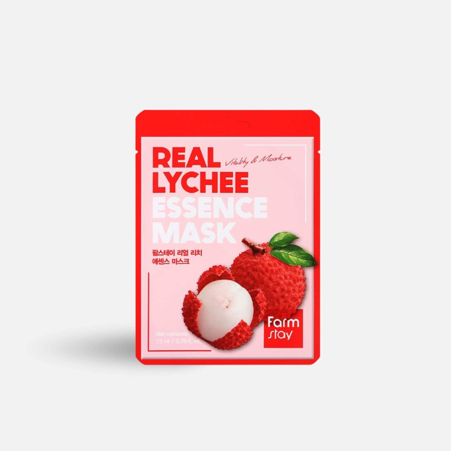 FARMSTAY Real Lychee Essence Mask