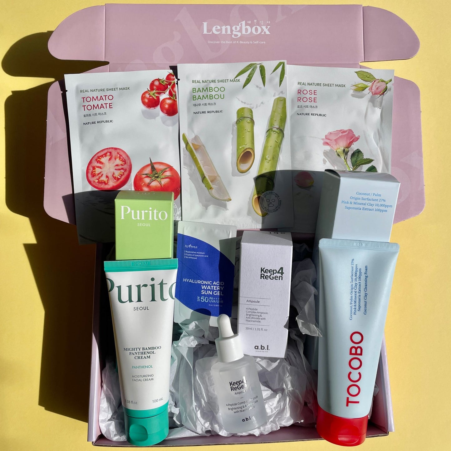 Lengbox Monthly K-Beauty Subscription Box August box