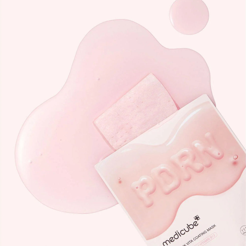 Medicube PDRN Pink Vita Coating Mask | Korean Glow Sheet Mask | Lengbox UK