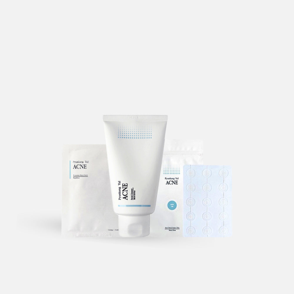 PYUNKANG YUL ACNE Facial Cleanser 120ml + Spot Patch + Acne Dressing Mask Set