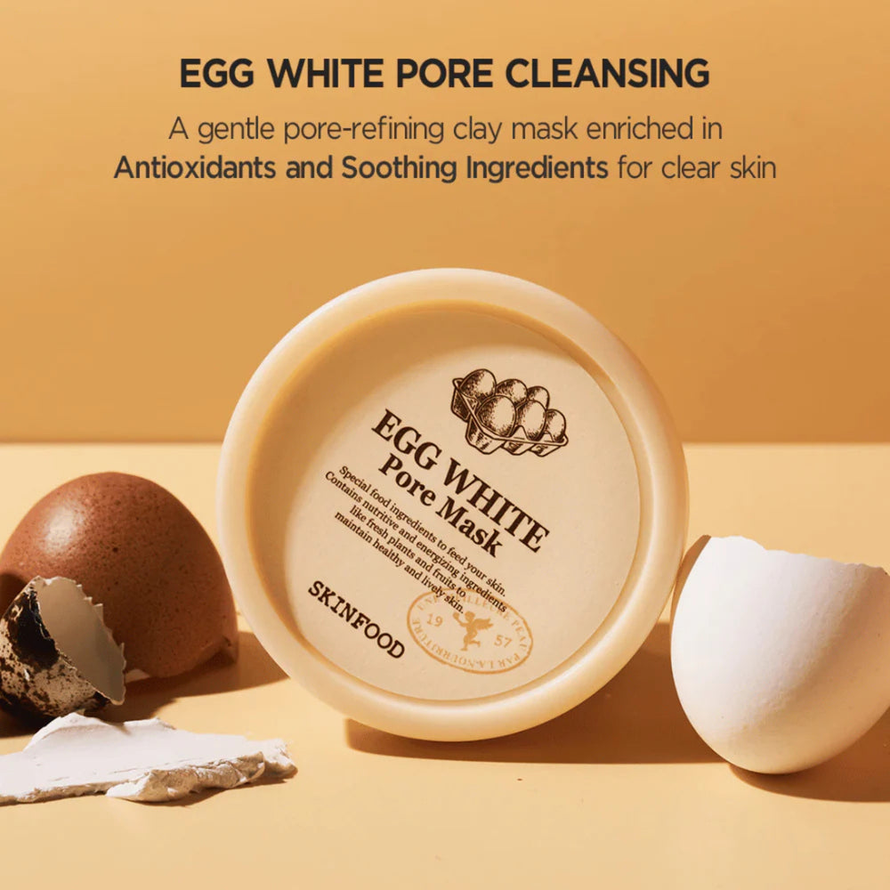 SKINFOOD Egg White Pore Wash Off Mask 120g