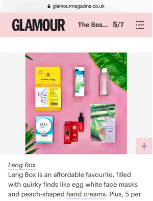 Lengbox UK Monthly K-beauty Korean Skincare Subscription Box Online