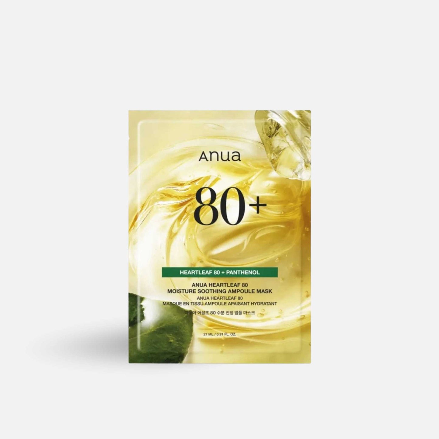 ANUA Heartleaf 80 Moisture Soothing Ampoule Mask 27ml