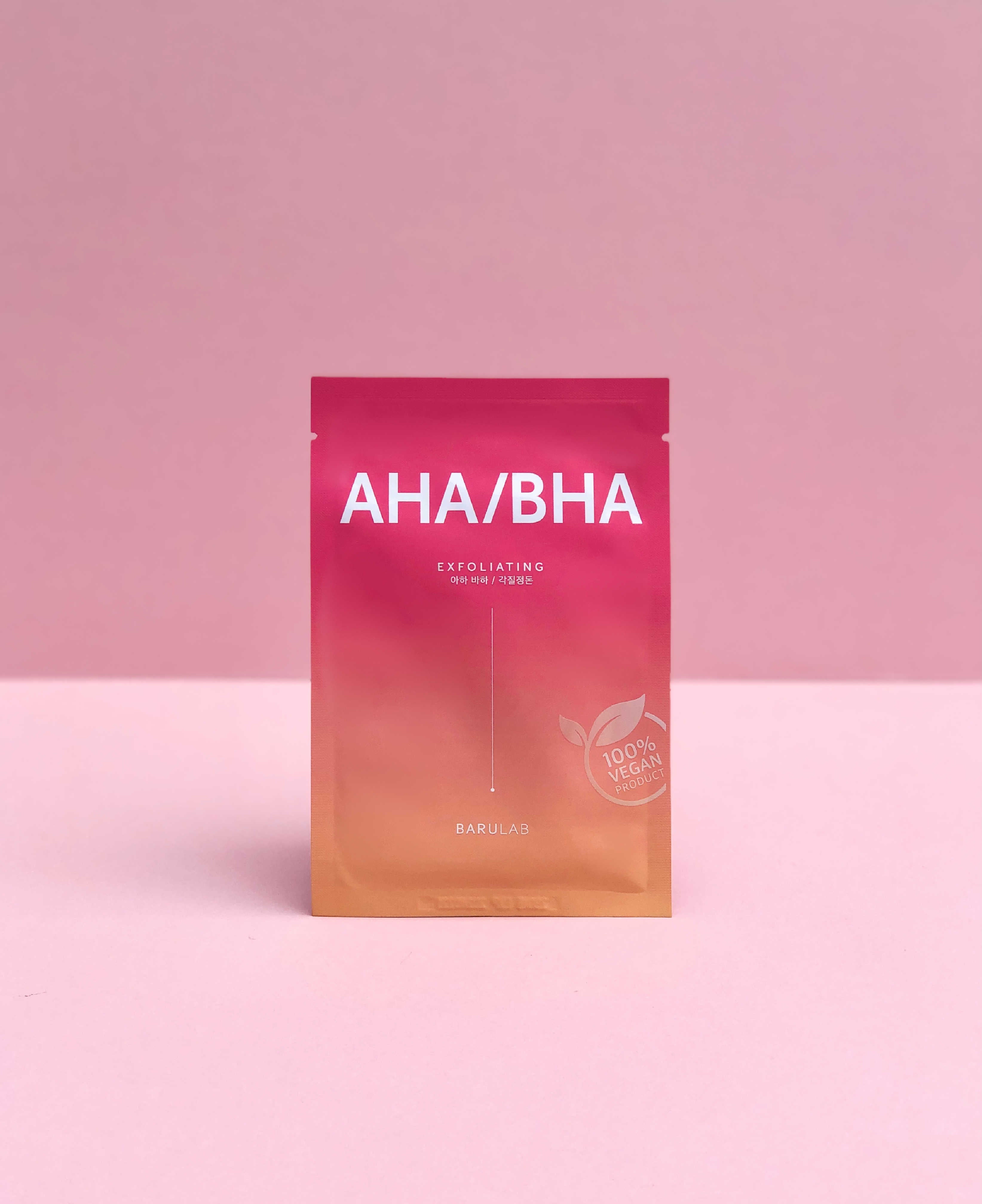 BARULAB The Clean Vegan AHA/BHA Mask Sheet | Exfoliating Mask LENGBOX ...