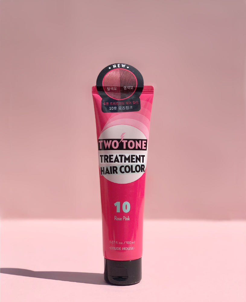 
            
                Load image into Gallery viewer, ETUDE HOUSE Two Tone Treatment Hair Color 10 Rose Pink
            
        
