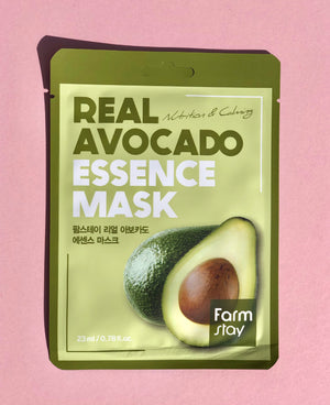 FARM STAY Real Avocado Essence Mask Nutrition & Calming Sheet Mask