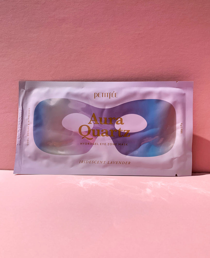 PETITFEE Aura Quartz Hydrogel Eye Zone Mask – Iridescent Lavender