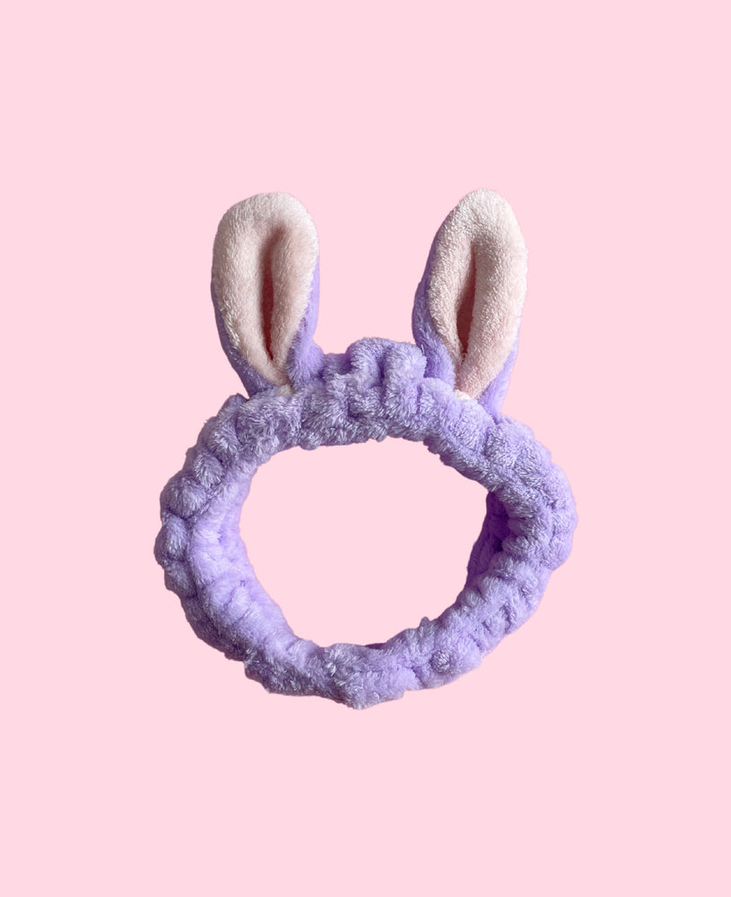 Lengbox Rabbit Ears Headband Purple/ Pink