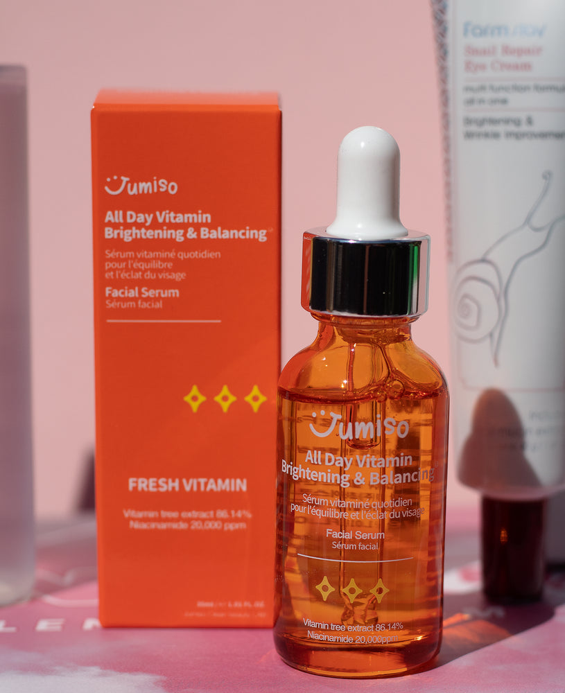 
            
                Load image into Gallery viewer, 10 step k beauty routine to a glass skin jumiso all day vitamin brightening &amp;amp; balancing facial serum
            
        