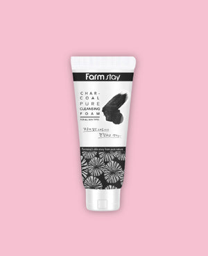 
            
                Load image into Gallery viewer, FARMSTAY Charcoal Pure Cleansing Foam 180ml
            
        